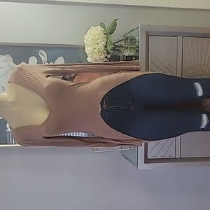 Use size small tan high low long sleeve top